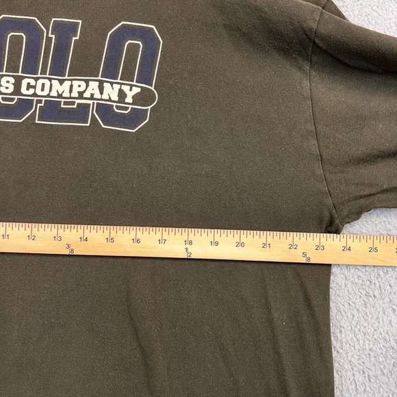 Ralph Lauren Polo Sport Shirt Size XL Green Long Sleeve Spell Out Logo - Picture 6 of 8